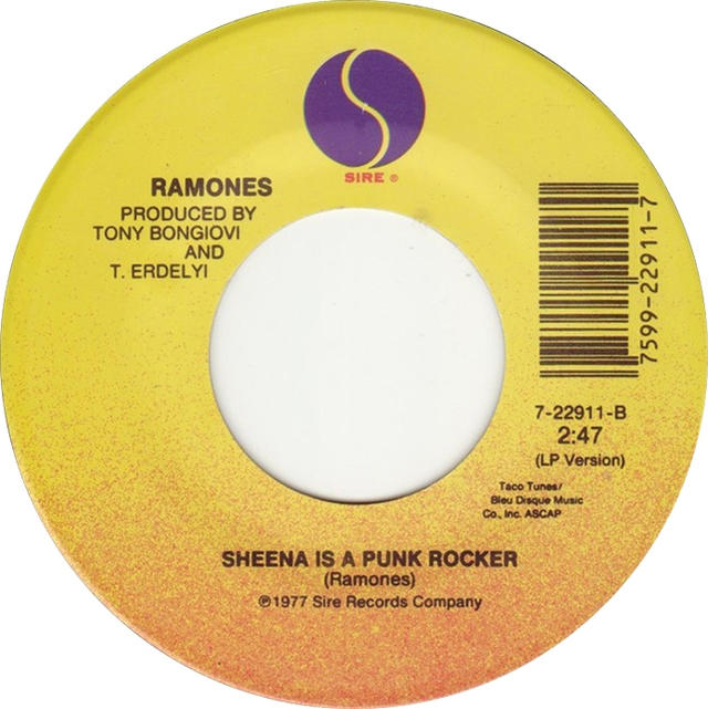 Single Stories Ramones, “Sheena Is A Punk Rocker” Rhino